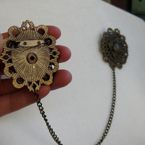 Boho Brooch Set with Chain - Picture 5 of 5